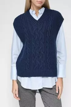 Жилет из смесовой шерсти BELUCCI