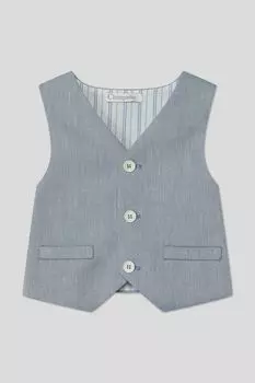 Жилет костюмный из хлопка и льна Choupette