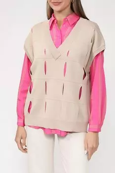 Жилет трикотажный с V-вырезом Ipekyol