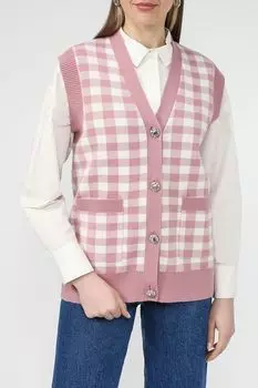 Жилет трикотажный в клетку Auranna