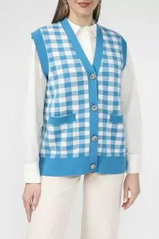 Жилет трикотажный в клетку Auranna
