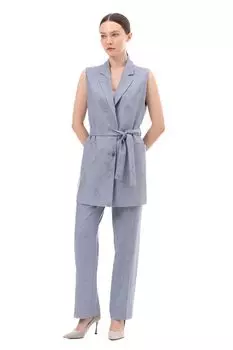 Жилет удлиненного кроя с поясом ALEXANDER BOGDANOV