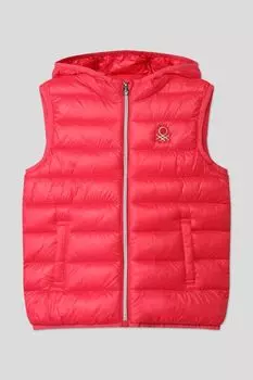 Жилет утепленный с капюшоном Benetton