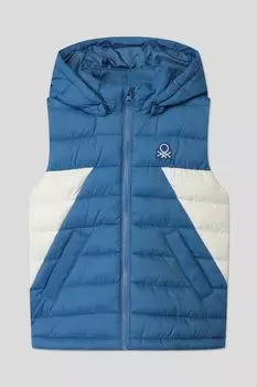 Жилет утепленный с капюшоном Benetton