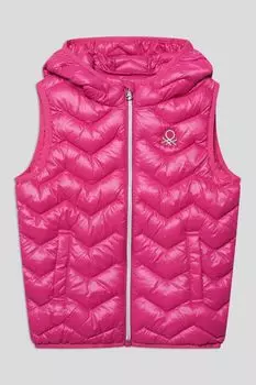 Жилет утепленный с капюшоном Benetton
