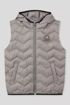 Жилет утепленный с капюшоном Benetton