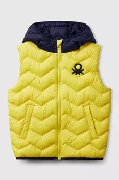 Жилет утепленный с капюшоном Benetton