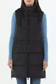 Жилет утепленный с капюшоном удлиненный OVS