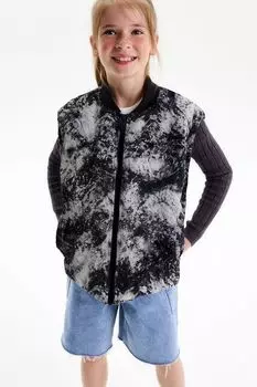 Жилет утепленный с принтом Silver Spoon Life