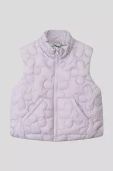 Жилет утепленный с воротником стойкой Benetton