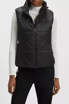 Жилет утепленный с воротником стойкой HUGO