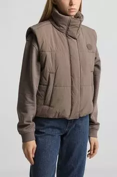 Жилет утепленный с воротником стойкой HUGO