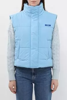 Жилет утепленный с воротником стойкой HUGO BLUE