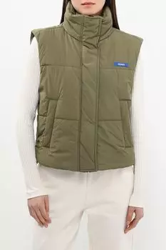 Жилет утепленный с воротником стойкой HUGO BLUE