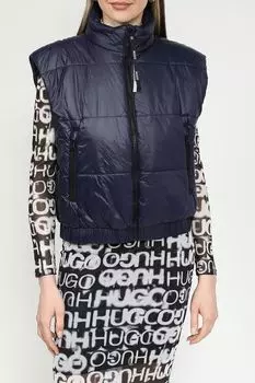 Жилет утепленный с воротником стойкой HUGO