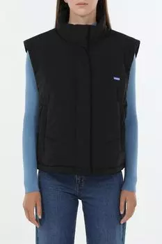 Жилет утепленный с воротником стойкой HUGO BLUE