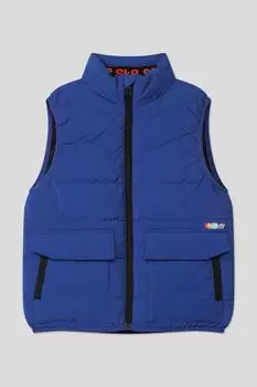 Жилет утепленный с воротником стойкой и карманами OVS