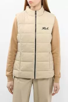 Жилет утепленный с воротником стойкой Karl Lagerfeld