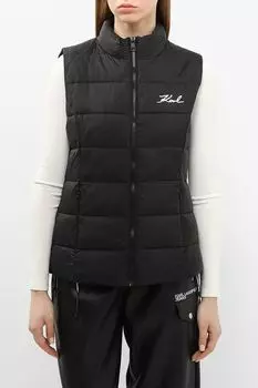 Жилет утеплённый с воротником стойкой Karl Lagerfeld