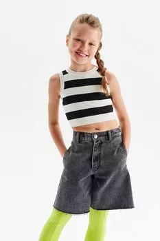 Жилет в полоску укороченный Silver Spoon Life