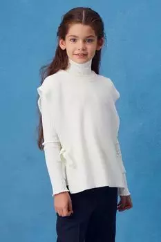 Жилет вязаный на завязках Smena