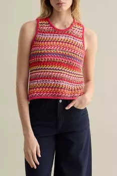 Жилет вязаный с принтом Piombo