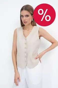 Жилетка льняная ElectraStyle