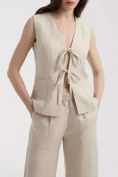 Жиллет льняной на завязках Urban Tiger