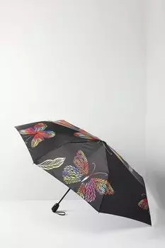 Зонт-автомат с принтом бабочки Doppler