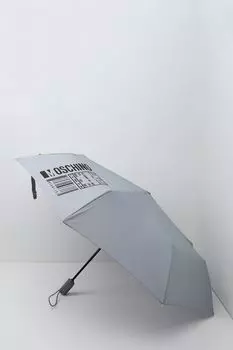 Зонт-автомат с принтом Care label Moschino