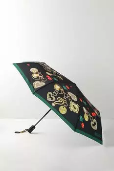 Зонт-автомат с принтом Charms and cherries Moschino