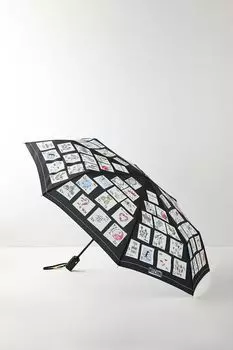 Зонт-автомат с принтом Moschino
