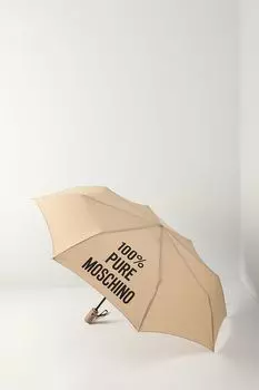 Зонт автомат с принтом Slogan Moschino