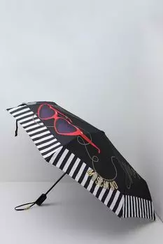 Зонт-автомат с принтом Sunglasses Moschino