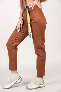 Джинсы женские Denim L8155 + ремень (27, Коричневый)