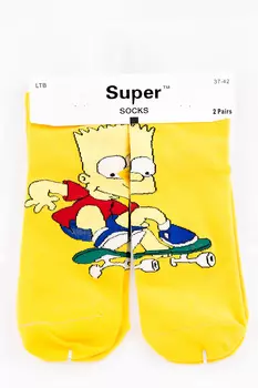 Носки женские Super Socks LTB-51 (37-42, Красный)