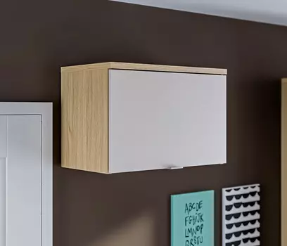 Полка Афина СБ-3320 Дуб Винченца/Кашемир серый