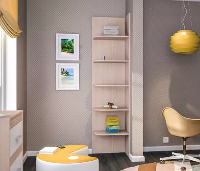 Дакота СБ-2099 Стеллаж торцевой Сосна