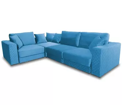 Диван-кровать угловой Бергер, велюр