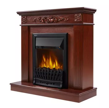 Камин Electrolux Classic EFP/P-1020LS с порталом Noce Classic шпон красное дерево