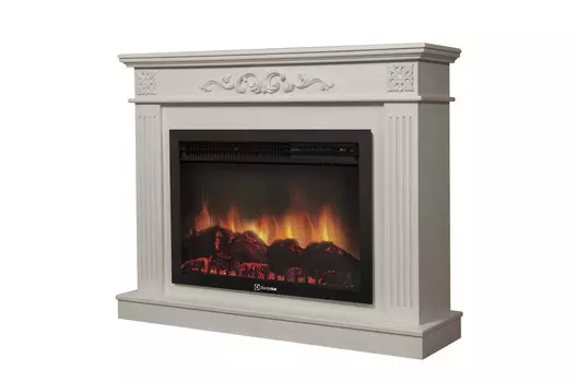 Камин Electrolux EFP/P-3020LS с порталом Noce 30 шпон белёный дуб