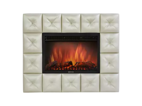 Камин Electrolux EFP/P-3020LS с порталом Crystal 30 светлая экокожа