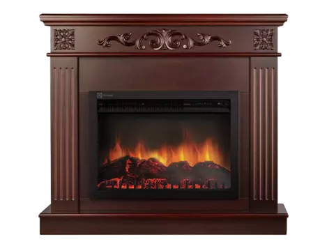 Камин Electrolux Sphere Plus EFP/P-2720RLS с порталом Noce 25 шпон темный дуб