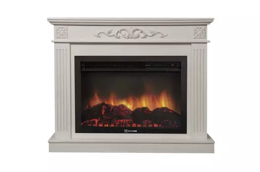 Камин Electrolux Sphere Plus EFP/P-3320RLS с порталом Noce 30 шпон белёный дуб