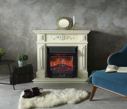 Каминокомплект LILIAN R STD/EUG WT +Majestic BL