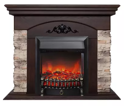 Каминокомплект ROCKWOOD STD NT-F316 + FOBOS LUX BL