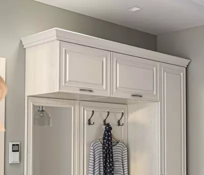 Карниз 1500*390 Гранд / Ливерпуль СБ-3534 МДФ Классика Светлый