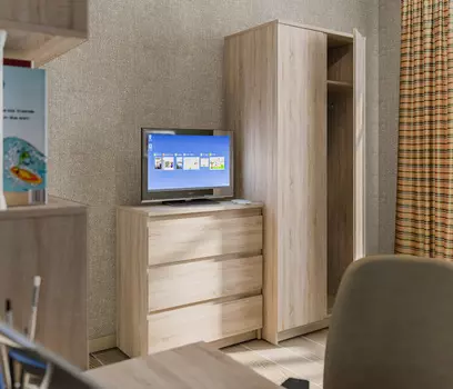 Кито СБ-2309 Шкаф 2-х дверный + СБ-2347/1 Комод