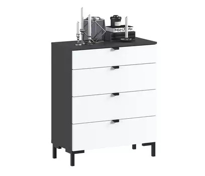 Комод Тренд СБ-3444 4 ящика Диамант серый