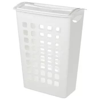 КОРЗИНА ДЛЯ БЕЛЬЯ С ПОВОРОТНОЙ КРЫШКОЙ УЗКАЯ 430х260х580 ММ, 38Л